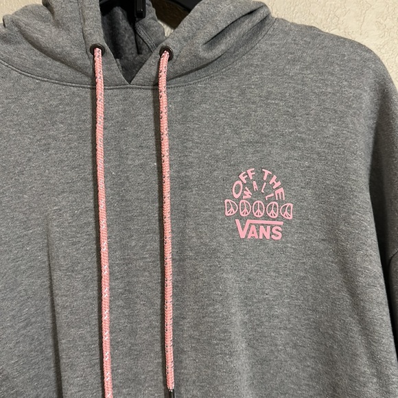Vans over sized pull over hoodie elastic bottom and sleeves women’s size small - Picture 5 of 7